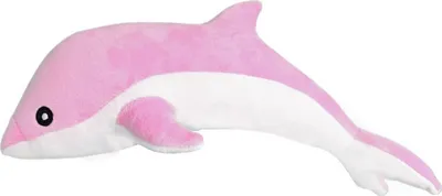 Lodër pelushi Lean Toys Dolphin, 70 cm, rozë - 1