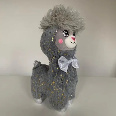 Lodër pelushi INNOGIO Alpaca Soft, 30 cm, gri - 11