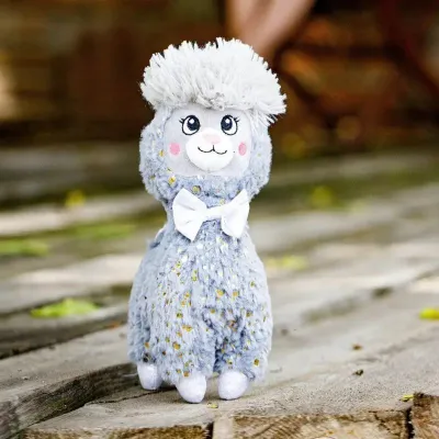 Lodër pelushi INNOGIO Alpaca Soft, 30 cm, gri - 14