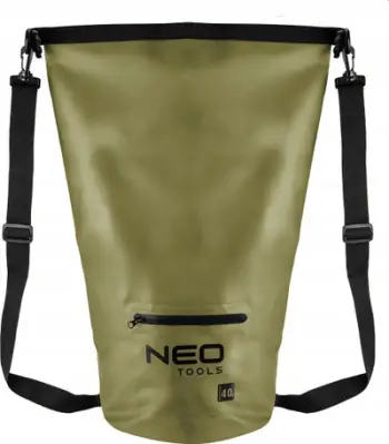 Çantë shpine e papërshkueshme nga uji Neo Tools 63-162, 40L, PVC, e zezë