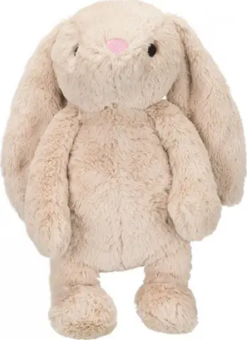 Lodër pelushi Lodger Trixie Rabbit, 38 cm, me tinguj, gri