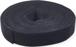 Shirit ngjitës me grep dhe rrahë Value 25.99.5250, 25 m, 10 mm, i zi