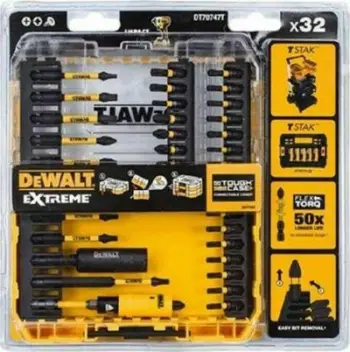 Set bita Dewalt Flextorq, 32 copë (DT70747T-QZ)