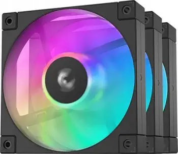 Ventilatorë kasti DeepCool FD12 ARGB 3 in 1, 120mm, set 3 copë, të zinj e të bardhë