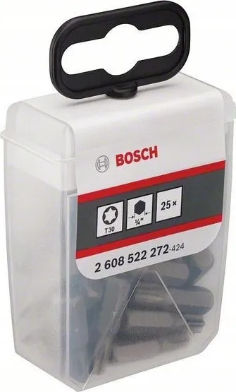 Set bitash Bosch 2608522272, Torx T30, 25mm, 25 copë - 1
