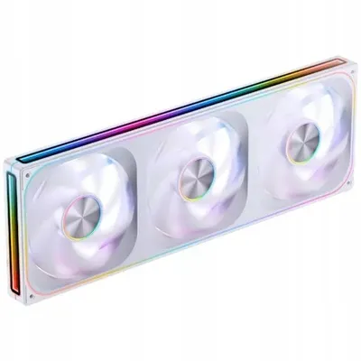 Ventilatorë PC Jonsbo ZA-420W, 3x 140mm, PWM ARGB, të bardhë - 1