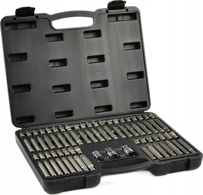 Set bitash Geko, 75 copa Torx Hex Spline Ribe, CrV - 1