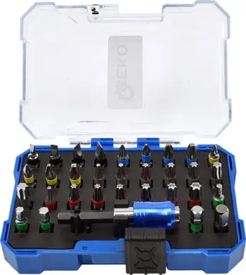 Set bitash Geko G30064, 32 copë, mbajtës magnetik