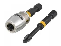 Set bitash kaçavide goditëse Dewalt Impact TORSION PH2 DT70536T, 2 copë, me mbajtës