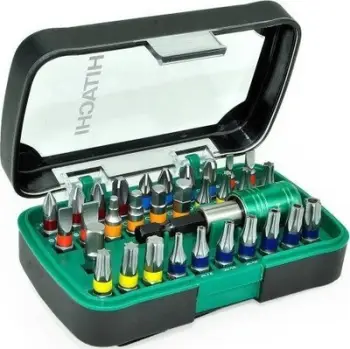 Set bitash Hitachi 750363, 32 copa, me mbajtës magnetik