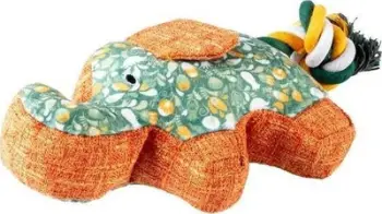 Lodër pelushi për qen duvoplus Elephant Retro, me fishkëllimë, jeshile