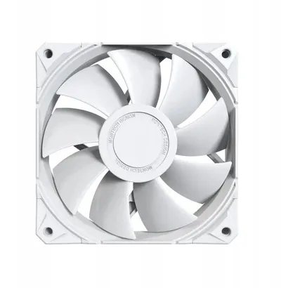 Ventilatorë PC Montech E28 PWM, 120mm, set 3 copë me fan hub, të bardhë - 1