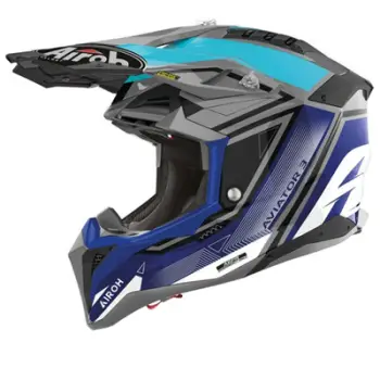 Kaskë motocross Airoh Aviator 3 League, karboni, XS, shumëngjyrëshe