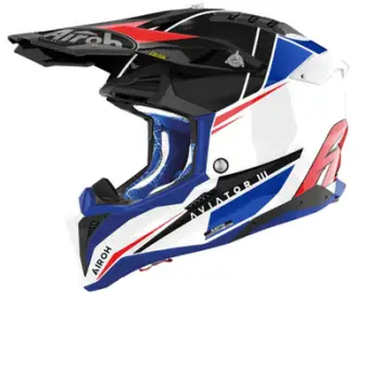 Kaskë motocross Airoh Aviator 3 Push, XXL, shumëngjyrëshe