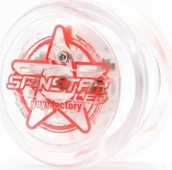 Jojo Yoyofactory Spinstar LED, trup transparent, drita LED të kuqe