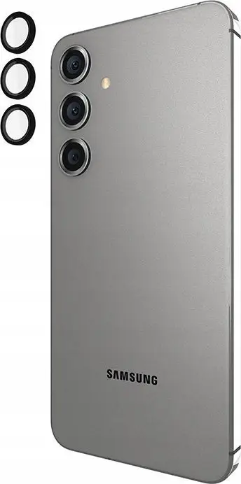 Mbrojtëse kamere Case Mate Aluminum Ring për Samsung Galaxy S24 Plus, xham i fortë, e zezë
