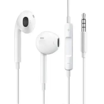 Kufje Denmen DR05, in ear me mikrofon, me telekomandë në kabllo, të bardha