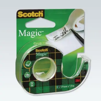 Shirit ngjitës Scotch Magic, mat, me dispenzer, 19mm x 7.6m