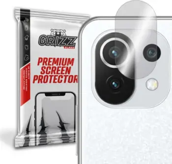 Mbrojtëse kamere GrizzGlass për Xiaomi Mi 11 Lite 5G NE, xham hibrid, 2 copë, transparente