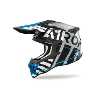 Kaskë motocross Airoh Strycker Brave, XS, gri zi blu