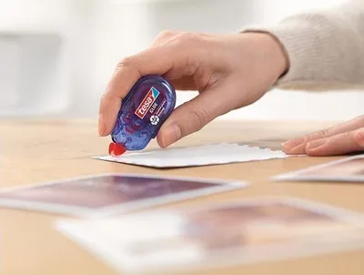 Shirit ngjitës Tesa 59820 Mini Glue, 5mm x 6m, për karton dhe letër, paketë 2 copë - 1