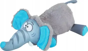 Lodër pelushi për qen Zolux Plush Toy Friends Yvan Elephant L, 40.5x25x13cm, gri