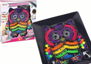 Set bizhuterish Leantoys Owl, 3000 copë, shumëngjyrësh