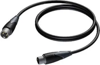 Kabëll audio Procab CLD953, XLR mashkull në XLR femër, 5 m, i zi
