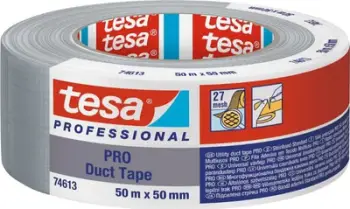 Shirit ngjitës Tesa PRO 74613 Duct Tape, 50 m, gri