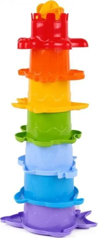 Lodër për banjo Technok Pyramid 6580, kupa piramidë, shumëngjyrëshe