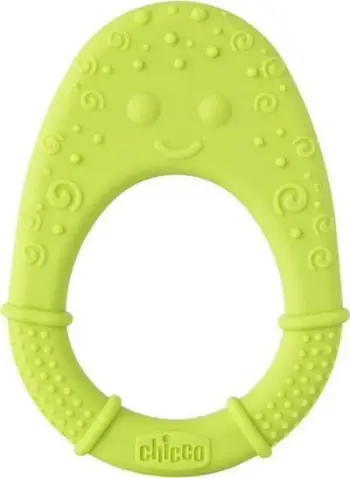Lodër për dhëmbëzime Chicco Soft Avocado, silikon, 2M+, jeshile