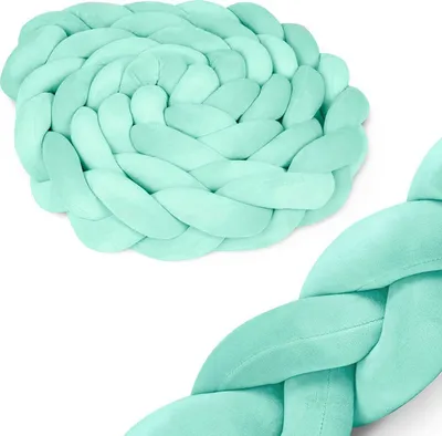 Mbrojtëse krevati Ricokids 3m, 11.5cm, e gjelbër mint - 1
