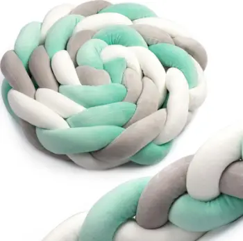 Mbrojtëse krevati për fëmijë Braided Swaddle Plait, 2m, 100% anti-alergjike
