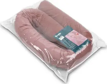 Mbrojtëse krevati Sensillo Cot Guard Velvet Bruce, 2 m, rozë e errët