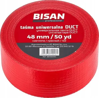 Shirit ngjitës universal, 50yd, izolim gypash, i kuq