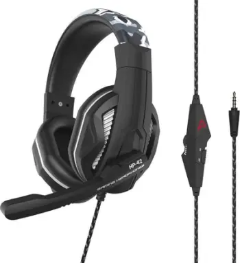 Kufje gaming Steelplay HP42, me kabllo, për PS4, të zeza