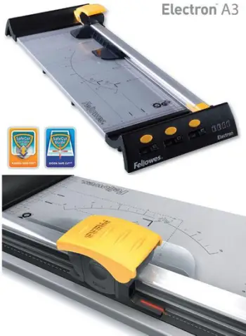 Prerëse letre Fellowes Electron A3, 460mm, 4 tehe SafeCut, gri