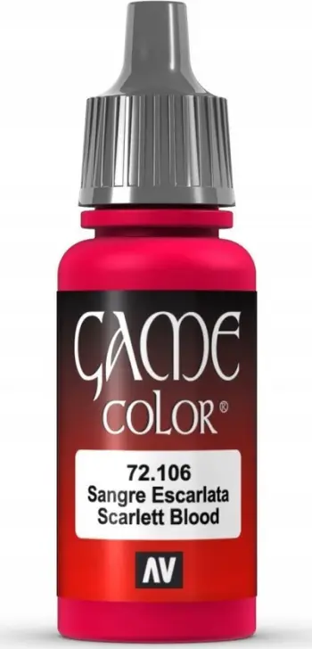 Set bojë akrilike Vallejo Game Color VJP72106 Scarlett Blood, 17 ml, për miniatura