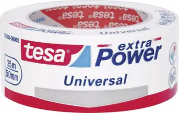 Shirit pëlhure ngjitës Tesa 56388 Extra Power Universal, 50mm x 25m, i bardhë