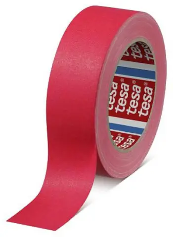 Shirit pëlhure Tesa, 25m x 50mm, neon rozë
