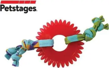 Lodër për këlyshë mace Petstages PS715, unazë përtypëse, material jo toksik, shumëngjyrëshe