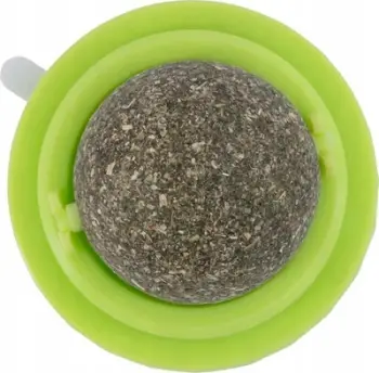Lodër për mace CAT CATNIP BALL, top me catnip, me ngjitje, shumëngjyrëshe