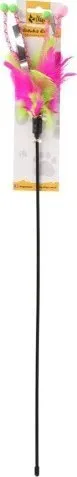 Lodër për mace Dingo Fishing Rod Foxi, 45cm, me zile, rozë - 1