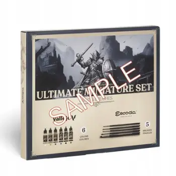 Set boje miniaturash Vallejo Game Color VAL72206, komplet me furça, shumëngjyrësh
