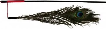 Lodër për mace shkop peshkimi Trixie, 47cm, e zezë - 1