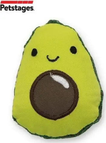 Lodër për mace Petstages Lil' Avocato, rrjetë pastruese, me catnip, shumëngjyrëshe