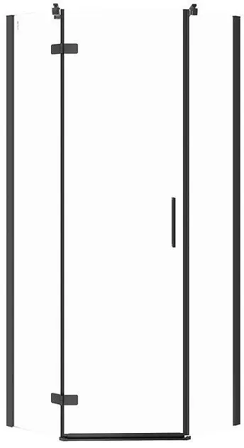 Kabinë dushi Cersanit City S584078, 80x80 cm, xham transparent, profil i zi mat