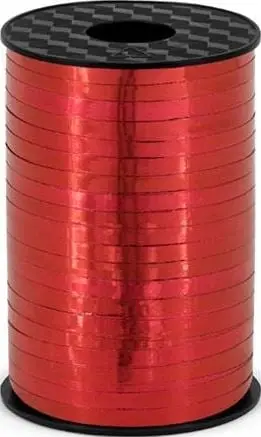 Shirit plastik PartyDeco, 5mm, 225m, i kuq