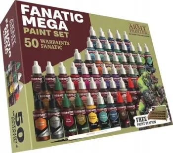 Set bojërash akrilike The Army Painter Warpaints Fanatic Mega Set, 50 x 18ml, për miniatura