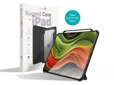 Mbrojtëse Mobile Origin Rugged për iPad Pro 11" M2 (2022, 4th Gen), e zezë - 1